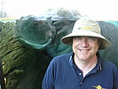 Dr. Christopher Viney � UC Merced professor - with hippo at San Diego Zoo