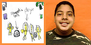 Tyrone Hutchinson II and his winning artwork